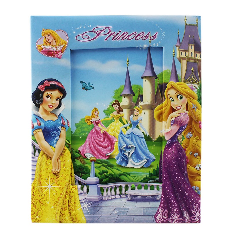 Rama foto Printesele Disney, 10x15 cm, portret, albastra - imagine 4
